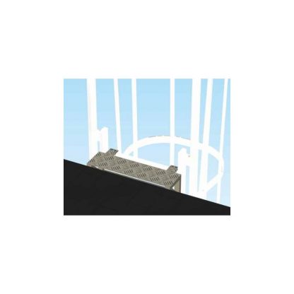 Gradino di uscita per scale con gabbia