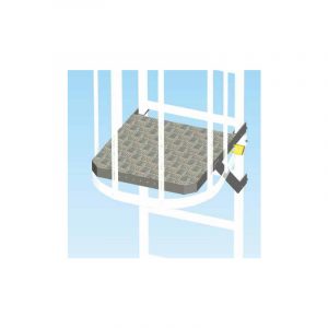 Pianetto anti intrusione per scale con gabbia