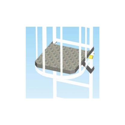 Pianetto anti intrusione per scale con gabbia