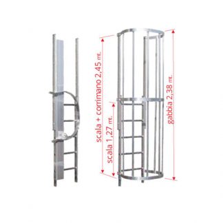 Scale con gabbia modulo finale MOTR