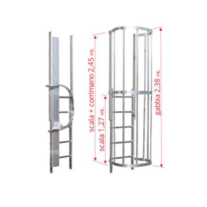 Scale con gabbia modulo finale MOTR