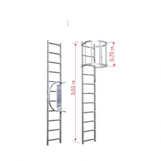 Scale con gabbia modulo di partenza MP2