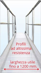 Passerelle di sicurezza in alluminio