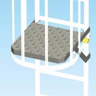 Pianetto anti intrusione per scale con gabbia
