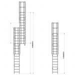 Scala con gabbia modello GAB