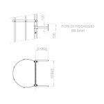 Staffe a L da massimo 800 mm per scale con gabbia