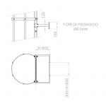 Staffe a U da massimo 800 mm per scale con gabbia